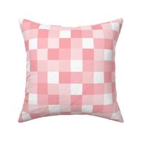 Girly Pink Geometric Pixel Square Pattern