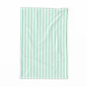 Mint Stripes 1/2 Inch Vertical