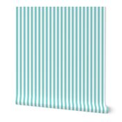 Aqua Stripes 1/2 Inch Vertical