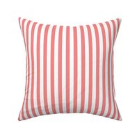 Coral Stripes  1/2 Inch Vertical