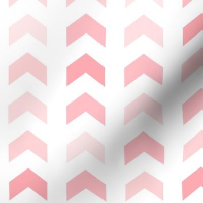 Girly Pink Geometric Split Chevron Pattern
