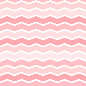 Girly Pink Geometric Thin Chevron Pattern