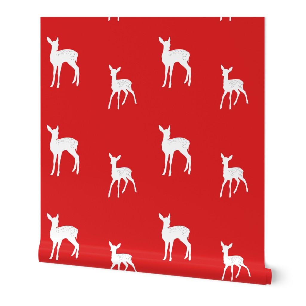 Woodland Fawns Red