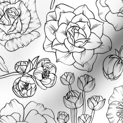 floral coloring-style
