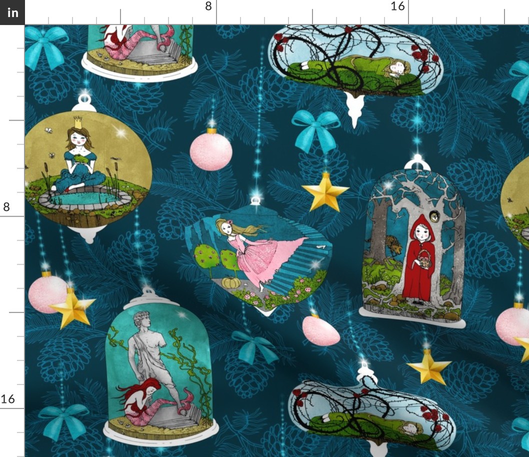 Fairytale Xmas Tree Ornaments (Dark)