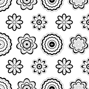 coloring wallpaper flowers