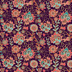 Turkish paisley pattern