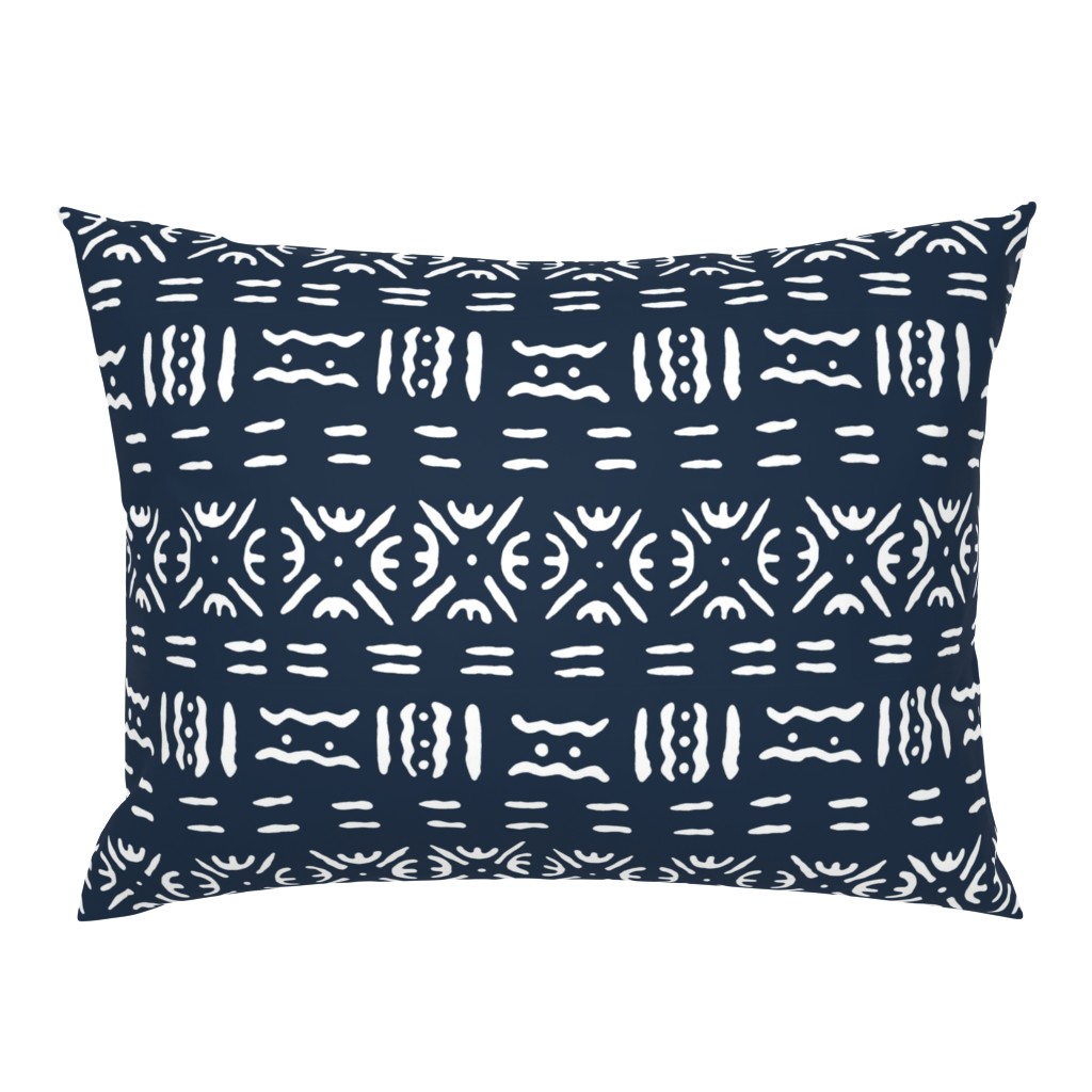 Mudcloth in Navy