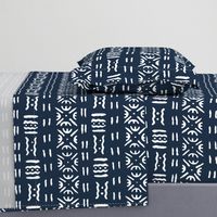 Mudcloth in Navy