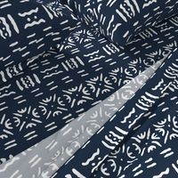 Mudcloth in Navy