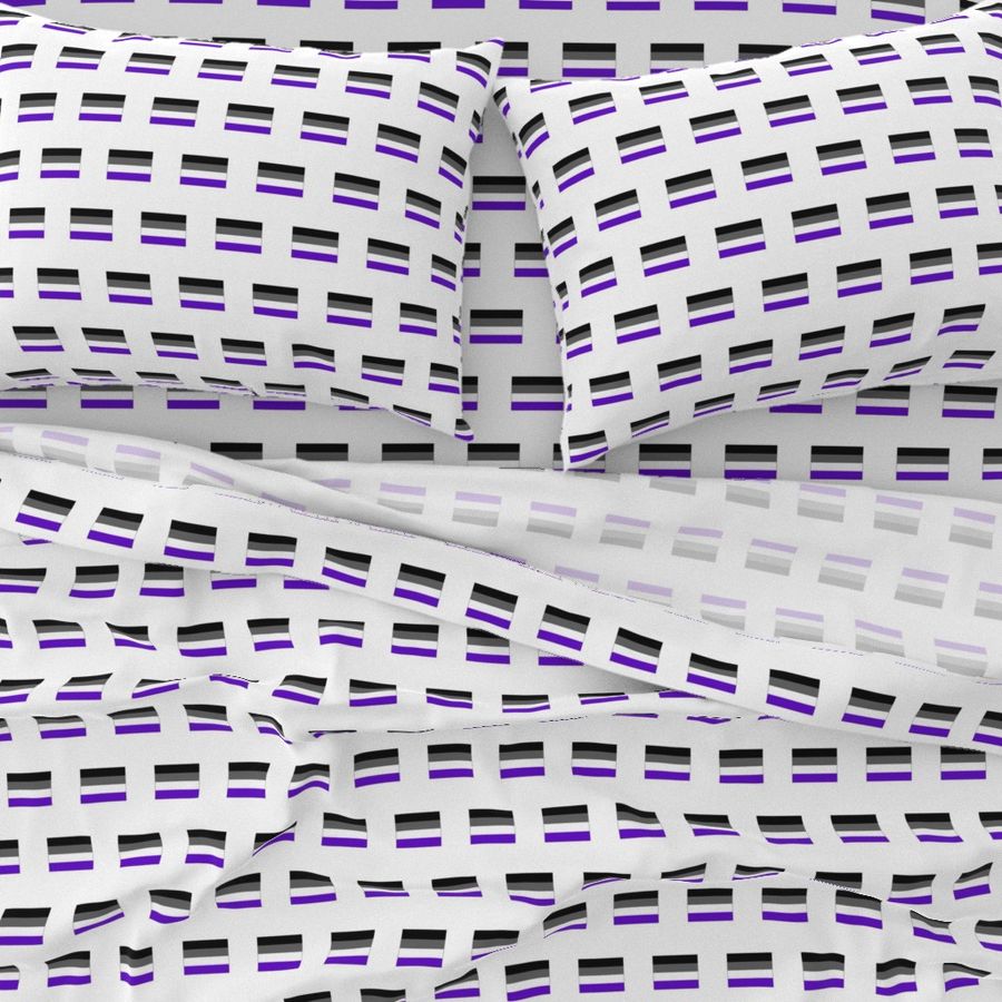 Ace Aware - Asexual Awareness Flags Pattern