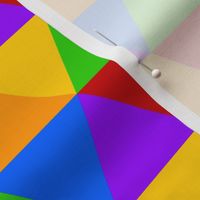 Rainbow Hexagonal Triangle Pattern - Basic