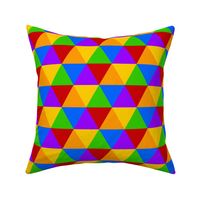 Rainbow Hexagonal Triangle Pattern - Basic