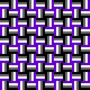 Ace Aware - Woven Pattern in Asexual Awareness Colors