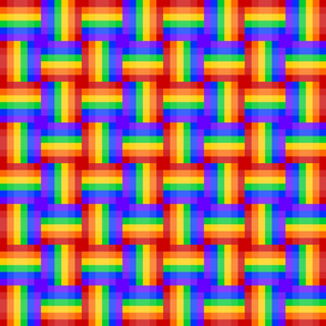 Rainbow - Woven - Pixeled