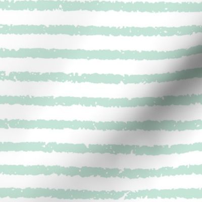 Lullaby Stripes( White/Light Blue-Green)