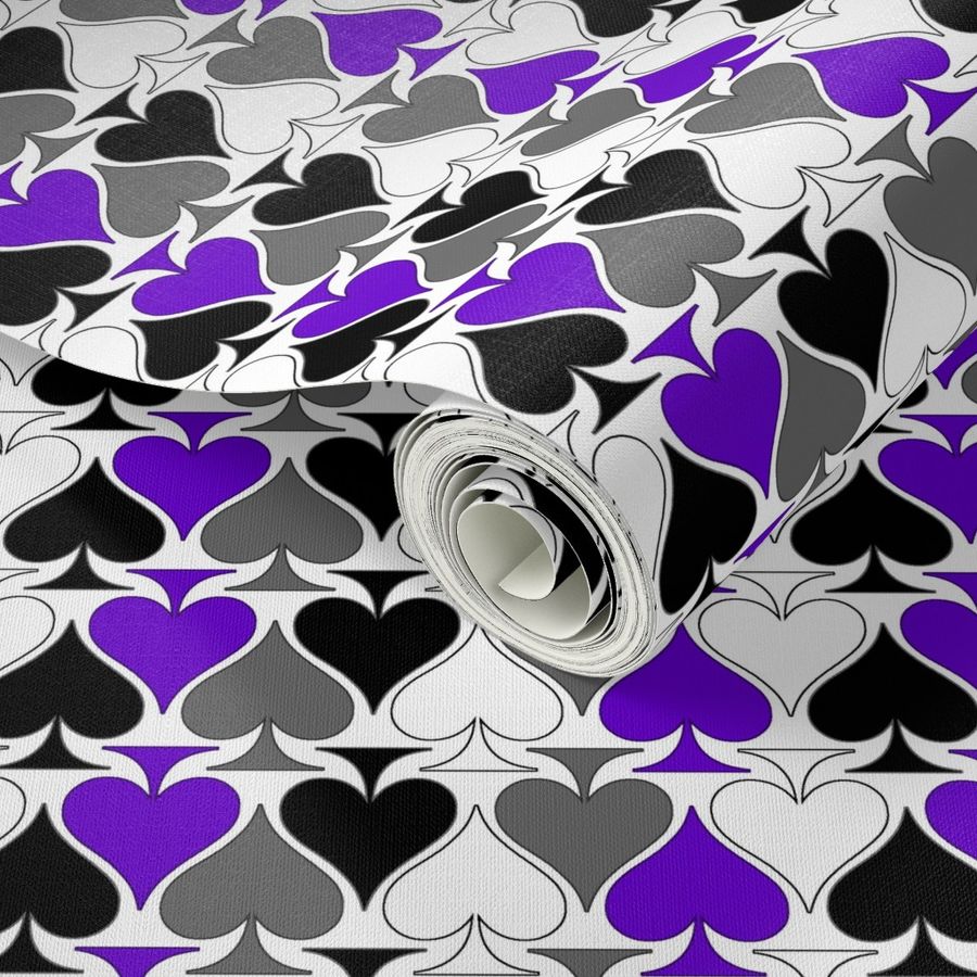 Ace Aware - Ace of Spades in Asexual Awareness Colors