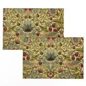 William Morris ~ Strawberry Thief ~ Trianon Cream ~ Linen Luxe