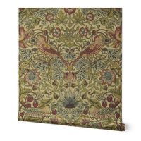 William Morris ~ Strawberry Thief ~ Trianon Cream ~ Linen Luxe