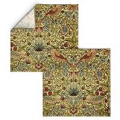 William Morris ~ Strawberry Thief ~ Trianon Cream ~ Linen Luxe