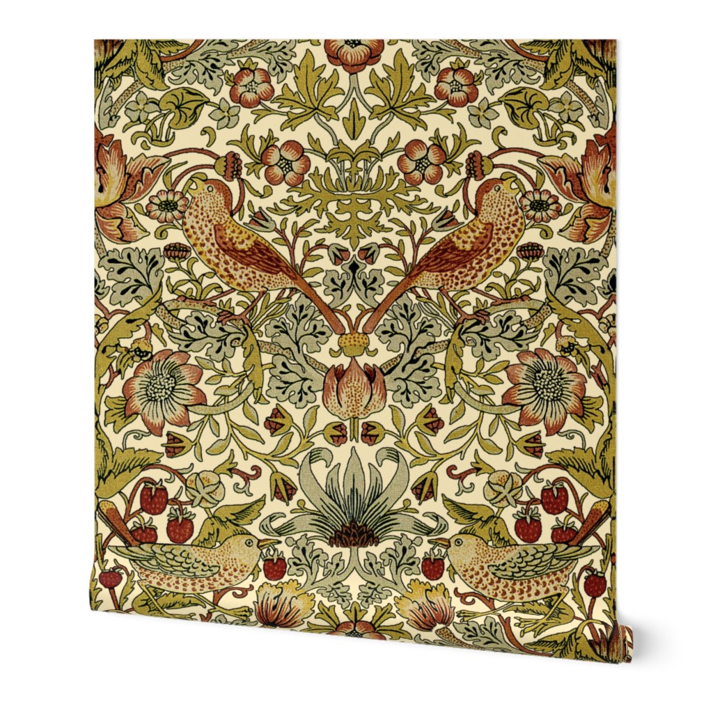 William Morris ~ Strawberry Thief ~ Trianon Cream