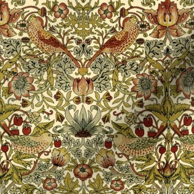 William Morris ~ Strawberry Thief ~ Trianon Cream