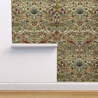 William Morris ~ Strawberry Thief ~ Trianon Cream