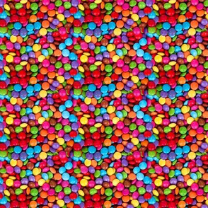 Smarties Chocolate Repeating Pattern Small - Candy