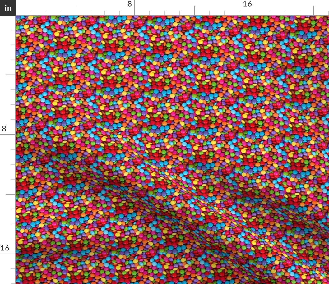 Smarties Chocolate Repeating Pattern Small - Candy