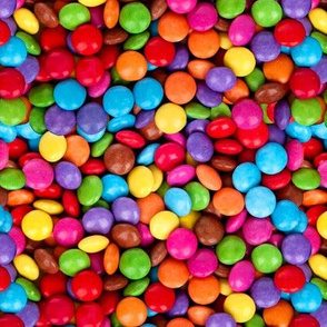 Smarties Chocolate Repeating Pattern Large