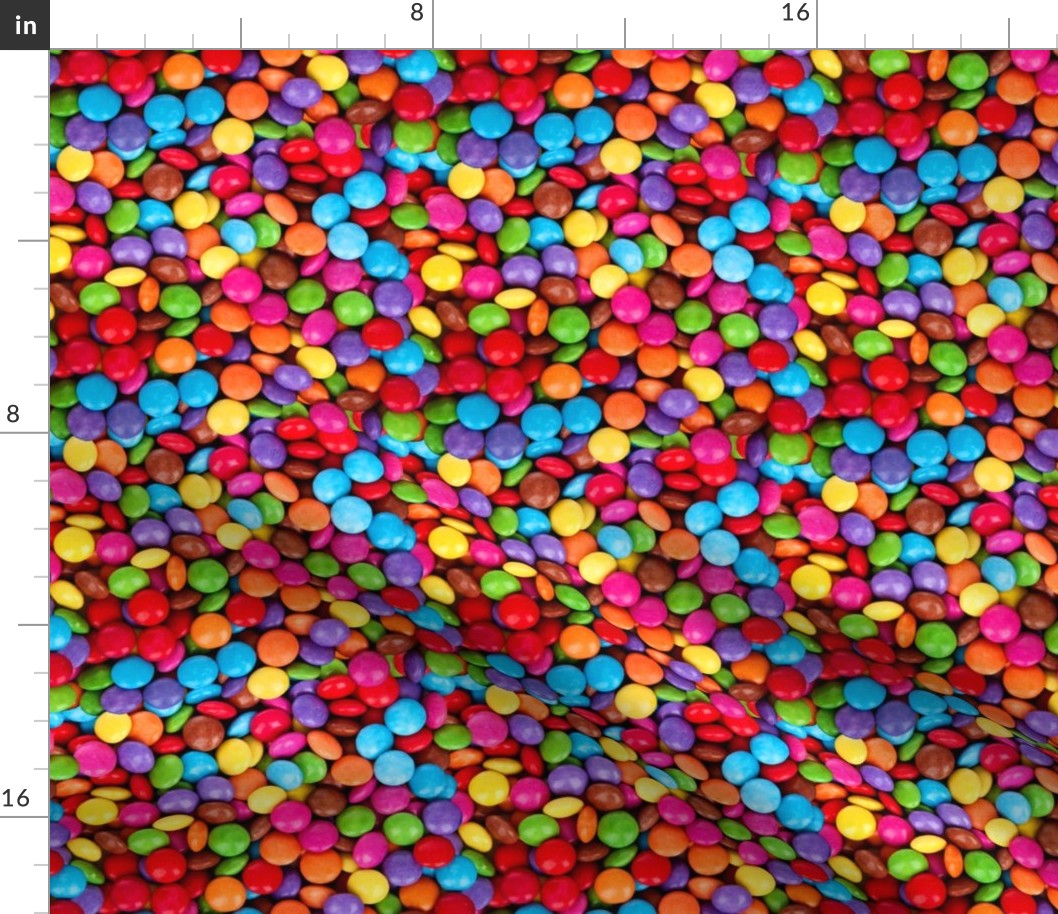 Smarties Chocolate Repeating Pattern Large