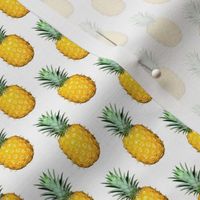 Pineapple photo repeating pattern - Tropical fruit print