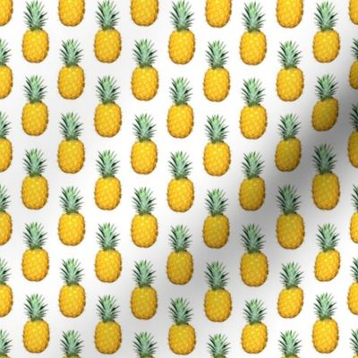 Pineapple photo repeating pattern - Tropical fruit print