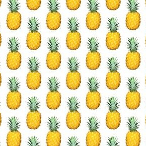 Pineapple photo repeating pattern - Tropical fruit print