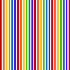 Rainbow Stripes - Basic - White