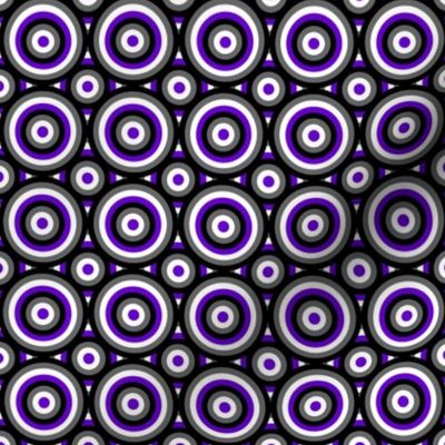 Ace Aware - Bull's Eye Pattern - Layered - Asexual Awareness Colors 2