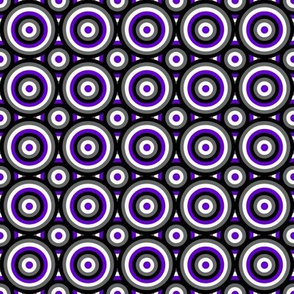 Ace Aware - Bull's Eye Pattern - Layered - Asexual Awareness Colors 2