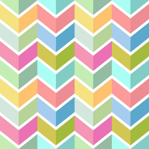 Chevrons in Lily tones