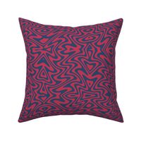 butterfly swirl in red and navy blue