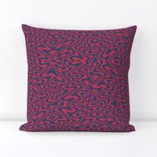 butterfly swirl in red and navy blue