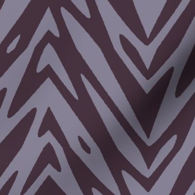 Feather Zigzag in Midsummer Night mauve