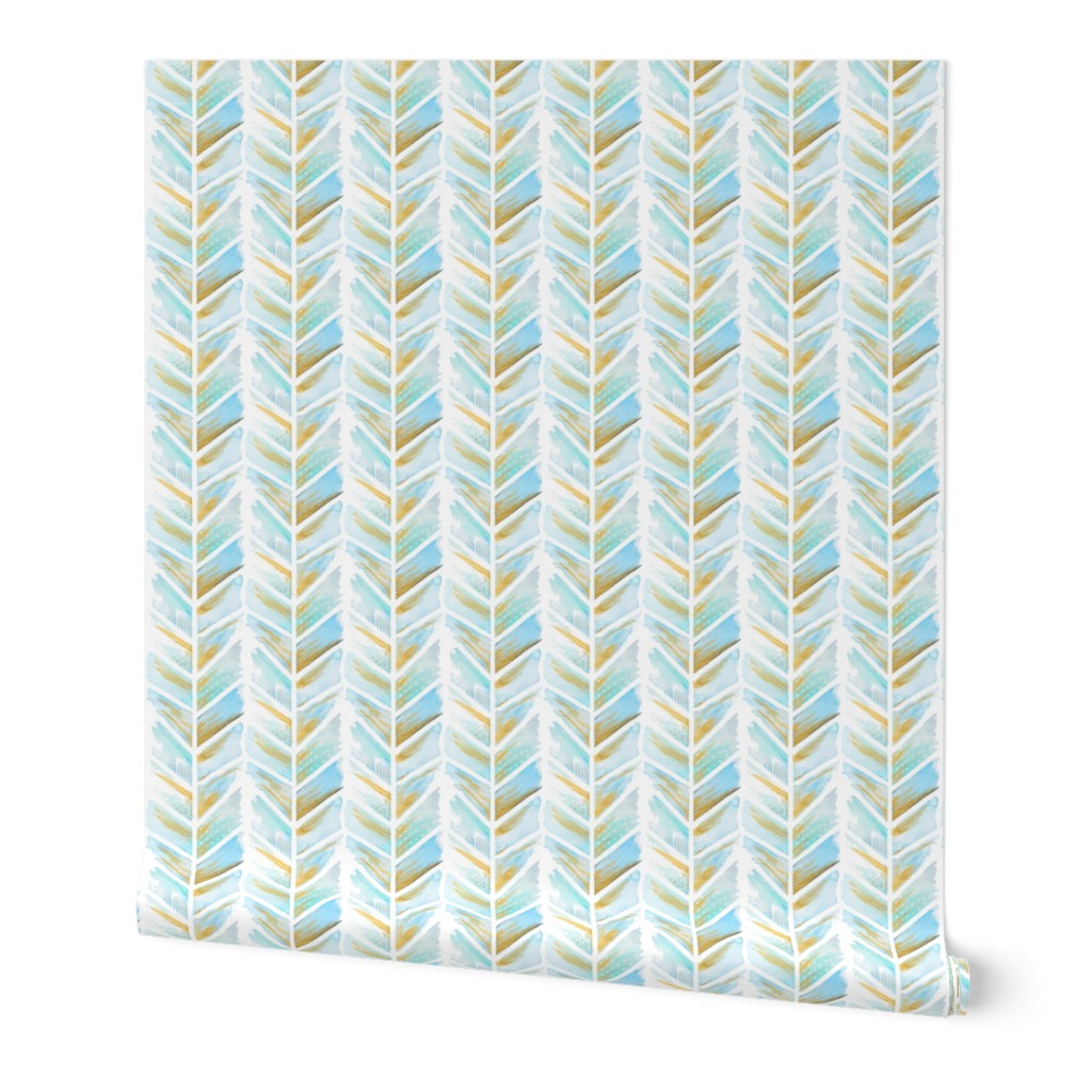 Watercolor Chevron MINI