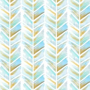 Watercolor Chevron MINI