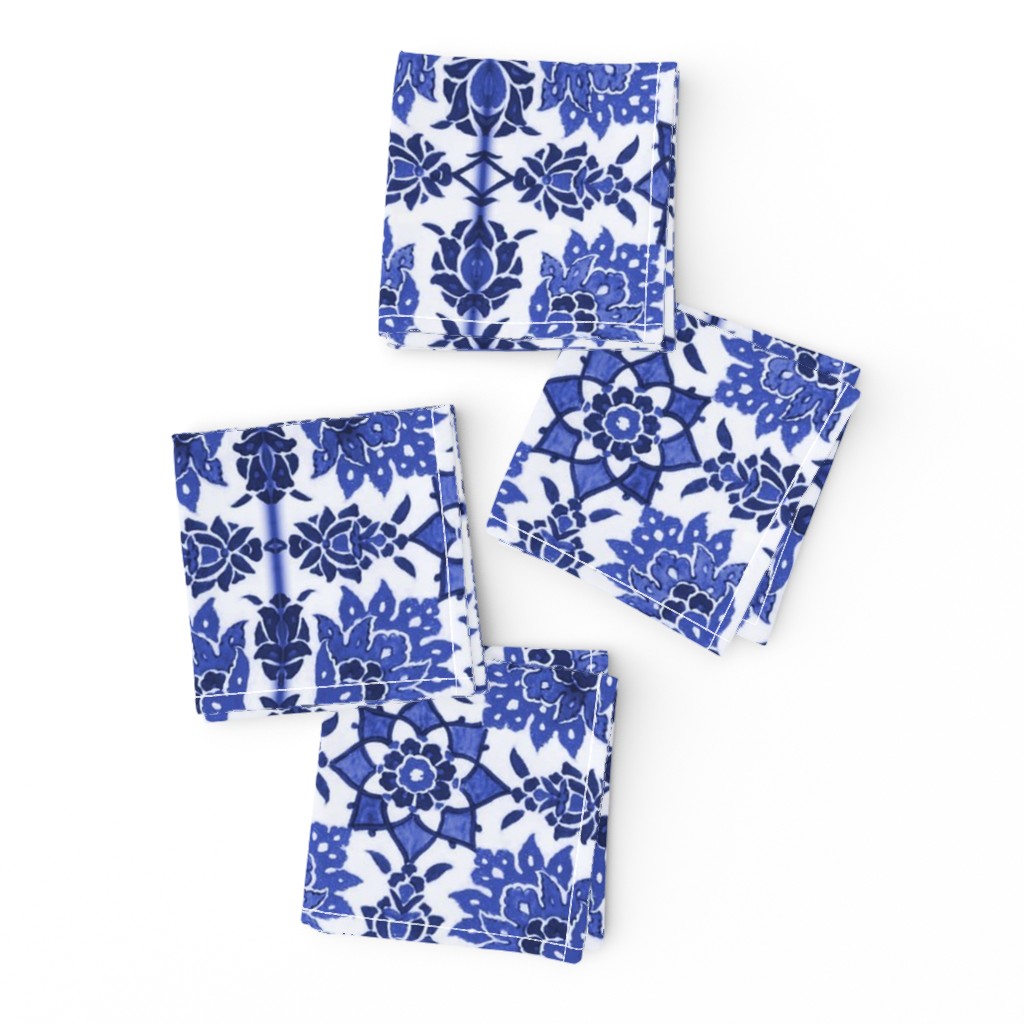 The Lata Tile ~ Blue and White