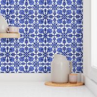 The Lata Tile ~ Blue and White