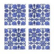 The Lata Tile ~ Blue and White