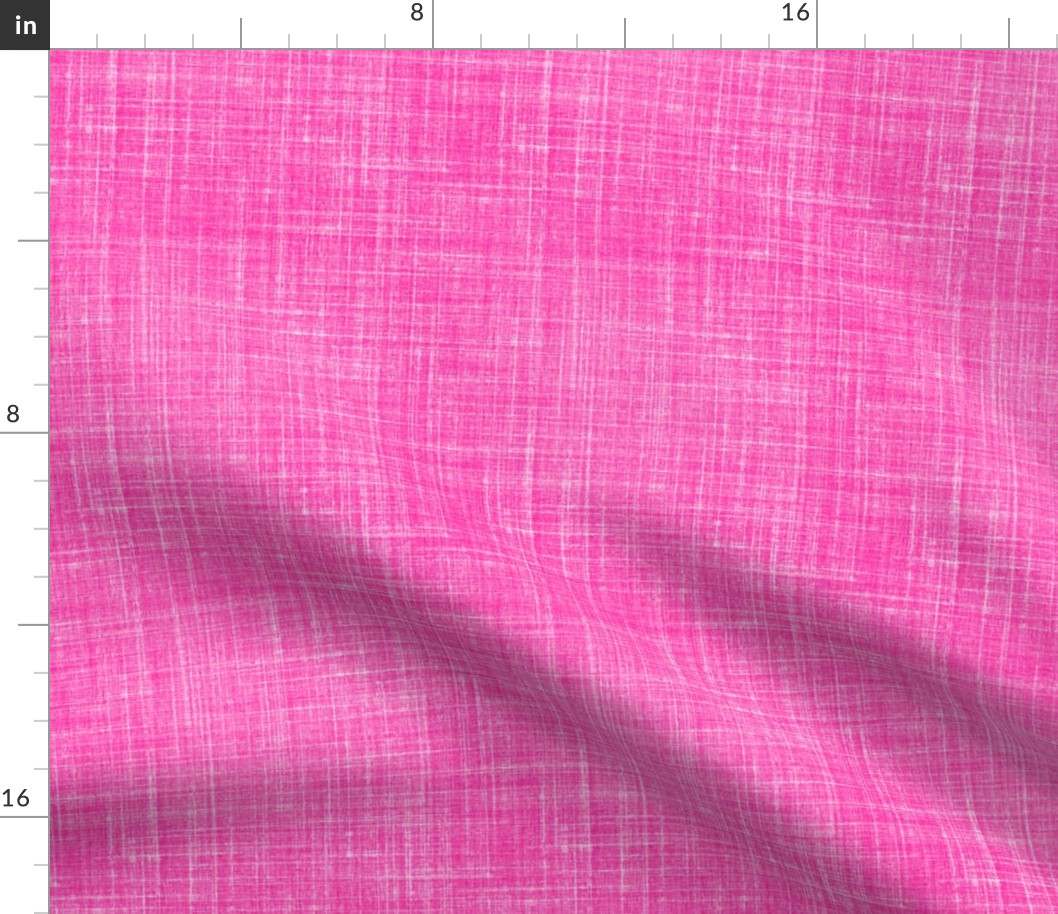 Faux linen in Dianthus pink