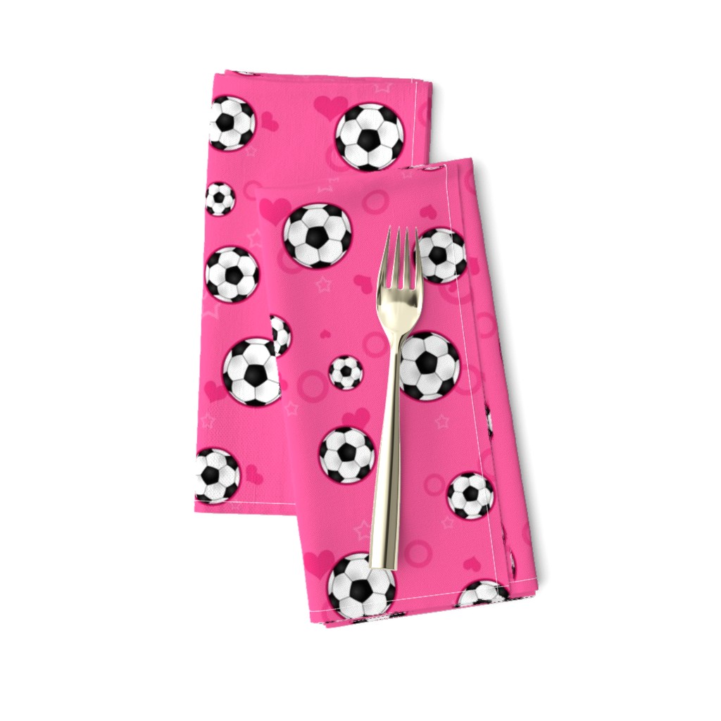 Soccer Ball Pattern Pink