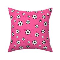 Soccer Ball Pattern Pink