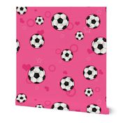 Soccer Ball Pattern Pink